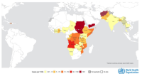 Choléra dans le monde au 27 juillet 2025 (OMS)