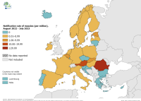 Rougeole en Europe en 2023 (ECDC)